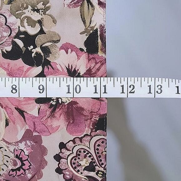 Vtg Talbots silk blush floral print scarf - Picture 7 of 8